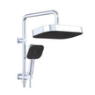 Kuro Twin Half-Rail Shower, Soft Square Head