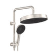 Kuro Twin Half-Rail Shower, Round Head