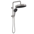 Kuro Twin Half-Rail Shower, Round Head
