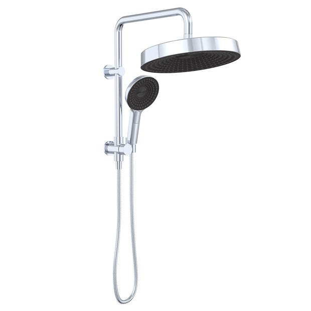 Kuro Twin Half-Rail Shower, Round Head