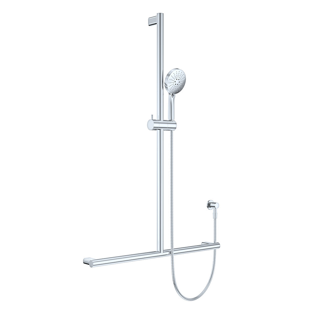 Care Inverted T Rail Shower in Chrome