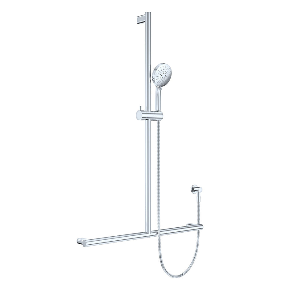 Care Inverted T Rail Shower in Chrome