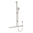 Care Inverted T Rail Shower with Push/Pull Slider in Brushed Nickel