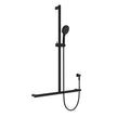 Care Inverted T Rail Shower in Matte Black