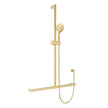 Care Inverted T Rail Shower in Urban Brass