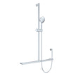 Care Inverted T Rail Shower in Chrome