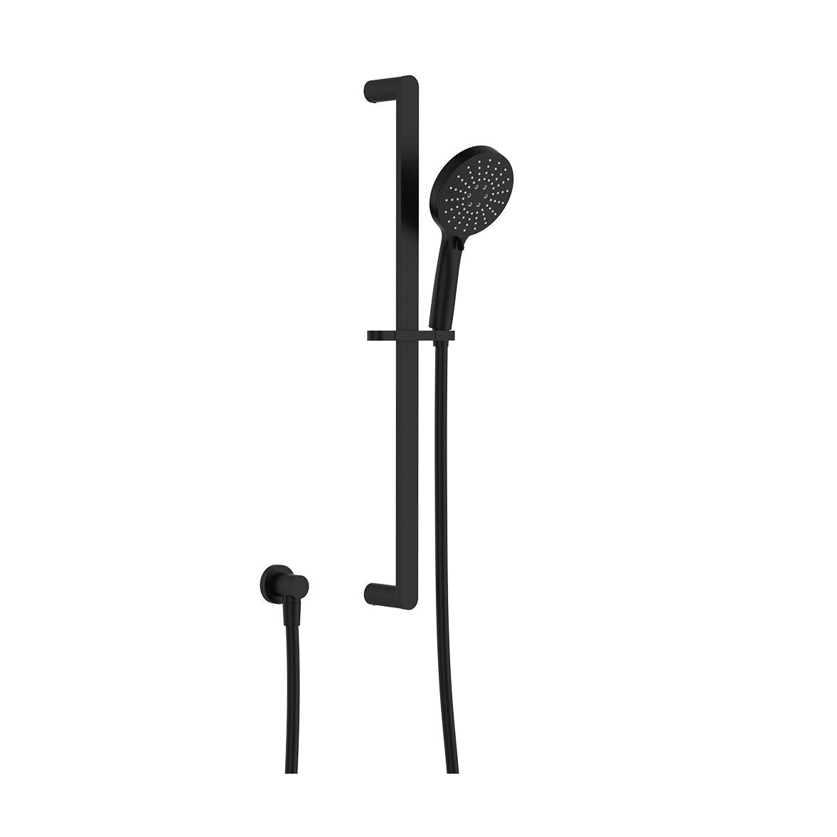 Empire Slim Rail Shower in Matte Black