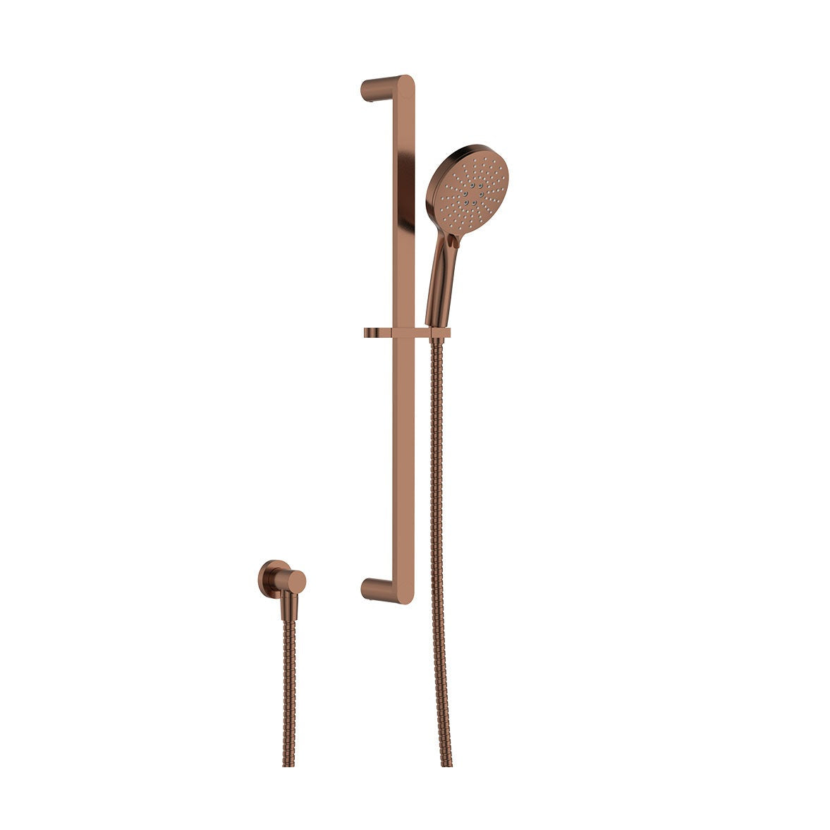 Empire Slim Rail Shower in Brushed Copper