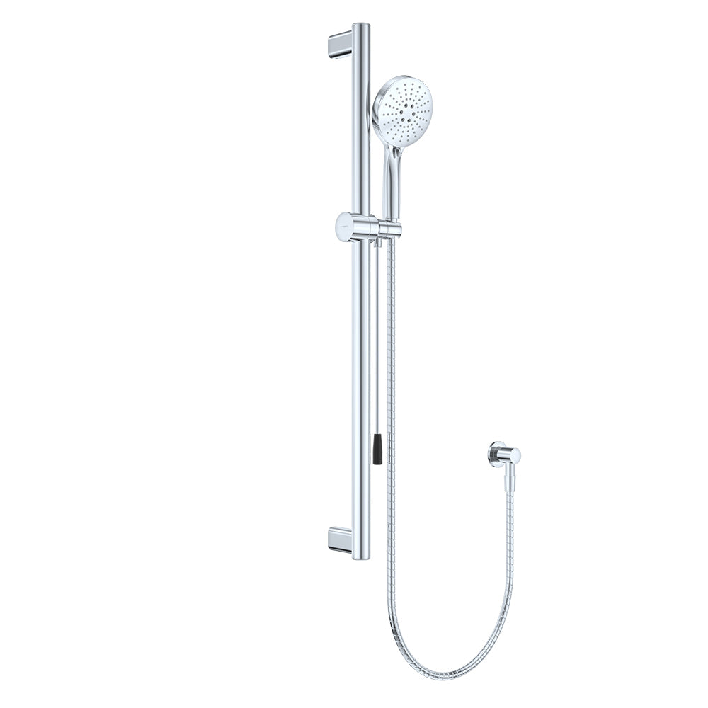 Care Rail Shower with Push/Pull Slider in Chrome
