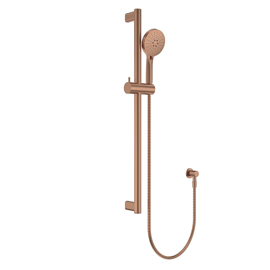 Care Rail Shower in Brushed Copper