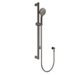 Care Rail Shower with Push/Pull Slider in Gun Metal