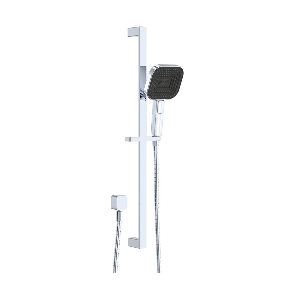 Kuro Rail Shower Soft Square Head in Chrome