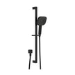 Kuro Rail Shower Soft Square Head in Matte Black