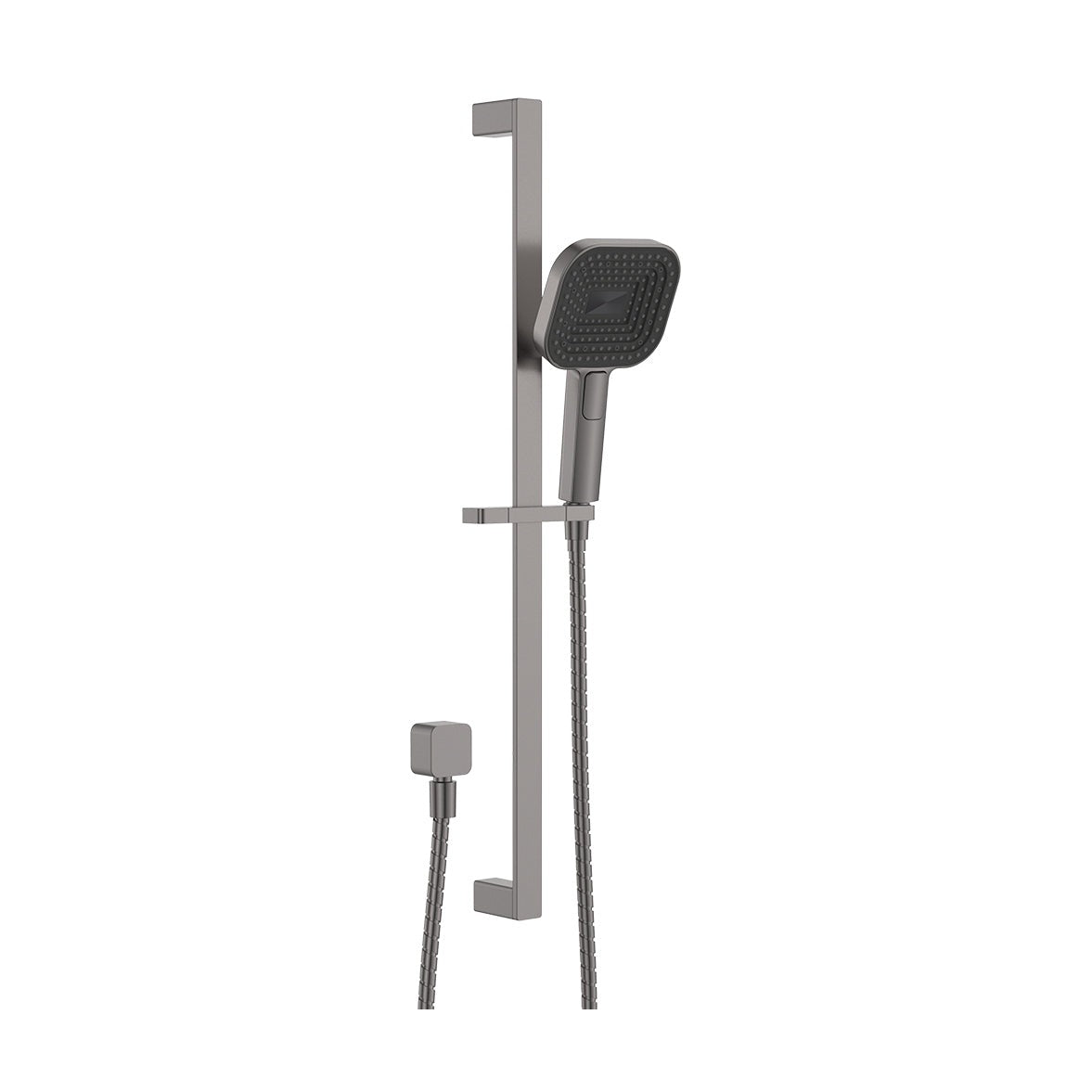 Kuro Rail Shower Soft Square Head in Gun Metal