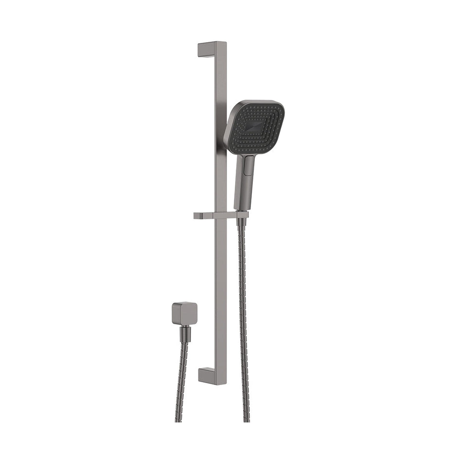 Kuro Rail Shower Soft Square Head in Gun Metal