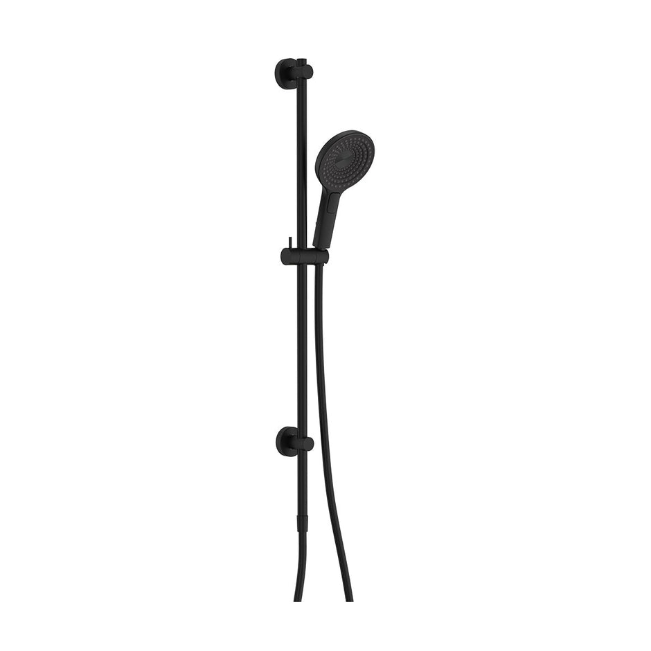 Kuro Rail Shower Round in Matte Black