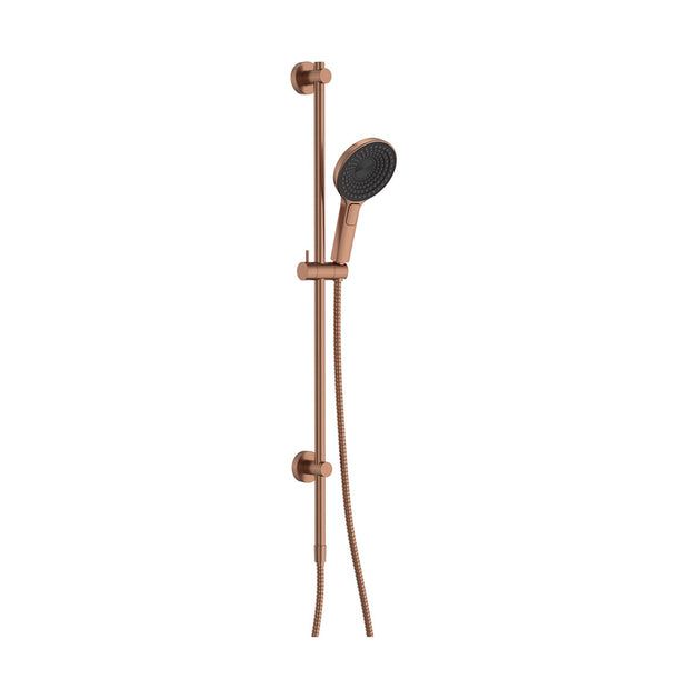 Kuro Rail Shower Round in Brushed Copper