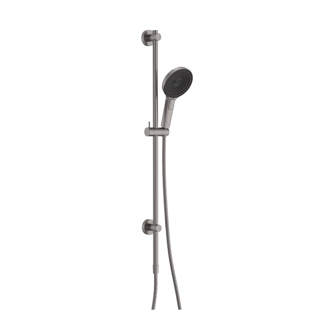 Kuro Rail Shower Round in Gun Metal