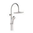 Empire Slim Curved Twin Shower in Brushed Nickel