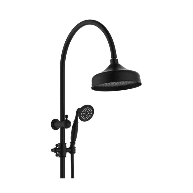 Lillian Twin Shower in Matte Black