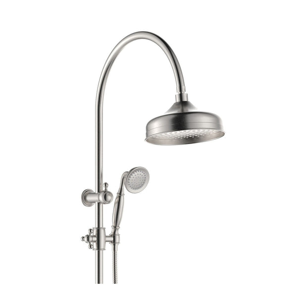 Lillian Twin Shower in Brushed Nickel