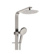 Kaya Deluxe Twin Shower in Brushed Nickel