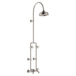 Lillian Exposed Rail Shower & Bath Set in Brushed Nickel