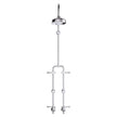 Lillian Lever Exposed Rail Shower & Bath Set