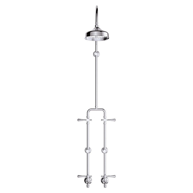 Lillian Lever Exposed Rail Shower & Bath Set