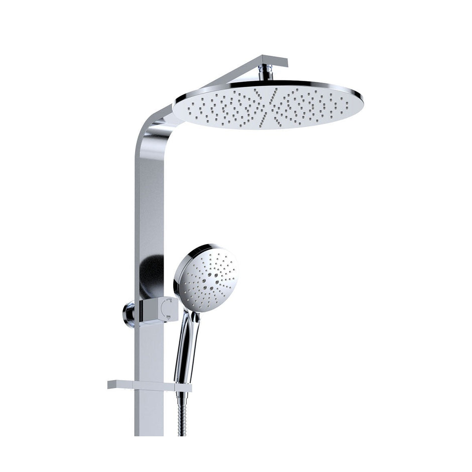 Empire Slim Deluxe Twin Shower in Chrome