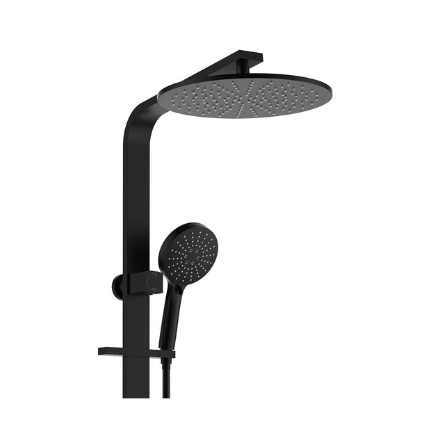 Empire Slim Deluxe Twin Shower in Matte Black