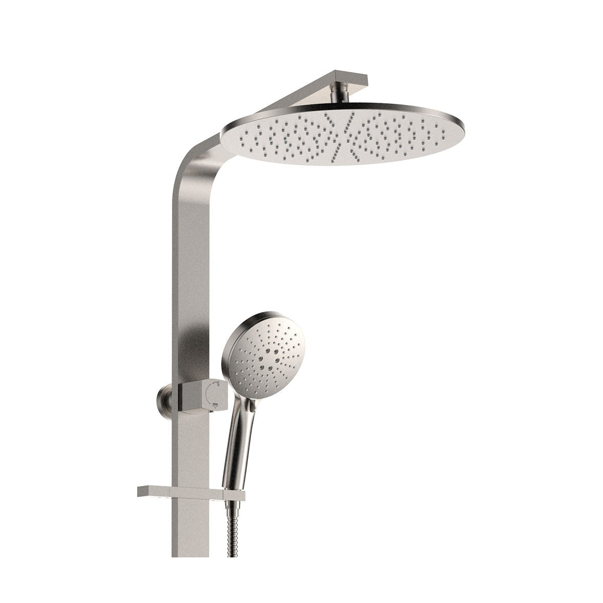 Empire Slim Deluxe Twin Shower in Brushed Nickel