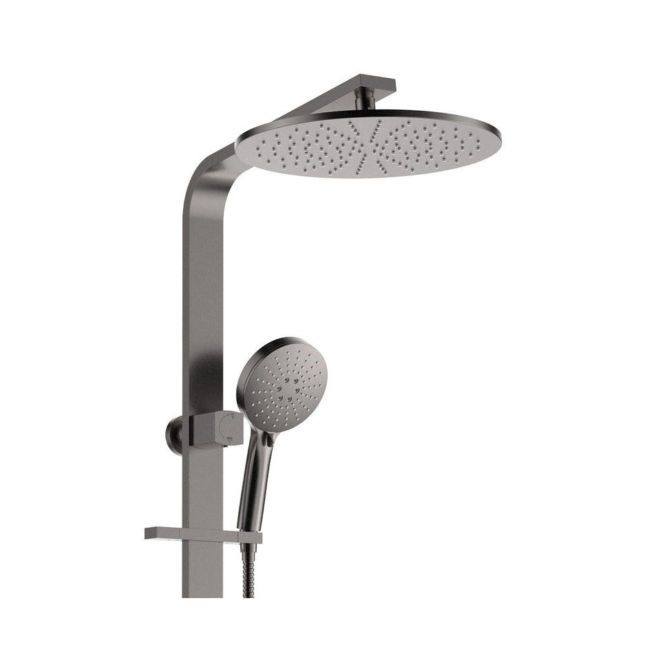 Empire Slim Deluxe Twin Shower in Gun Metal