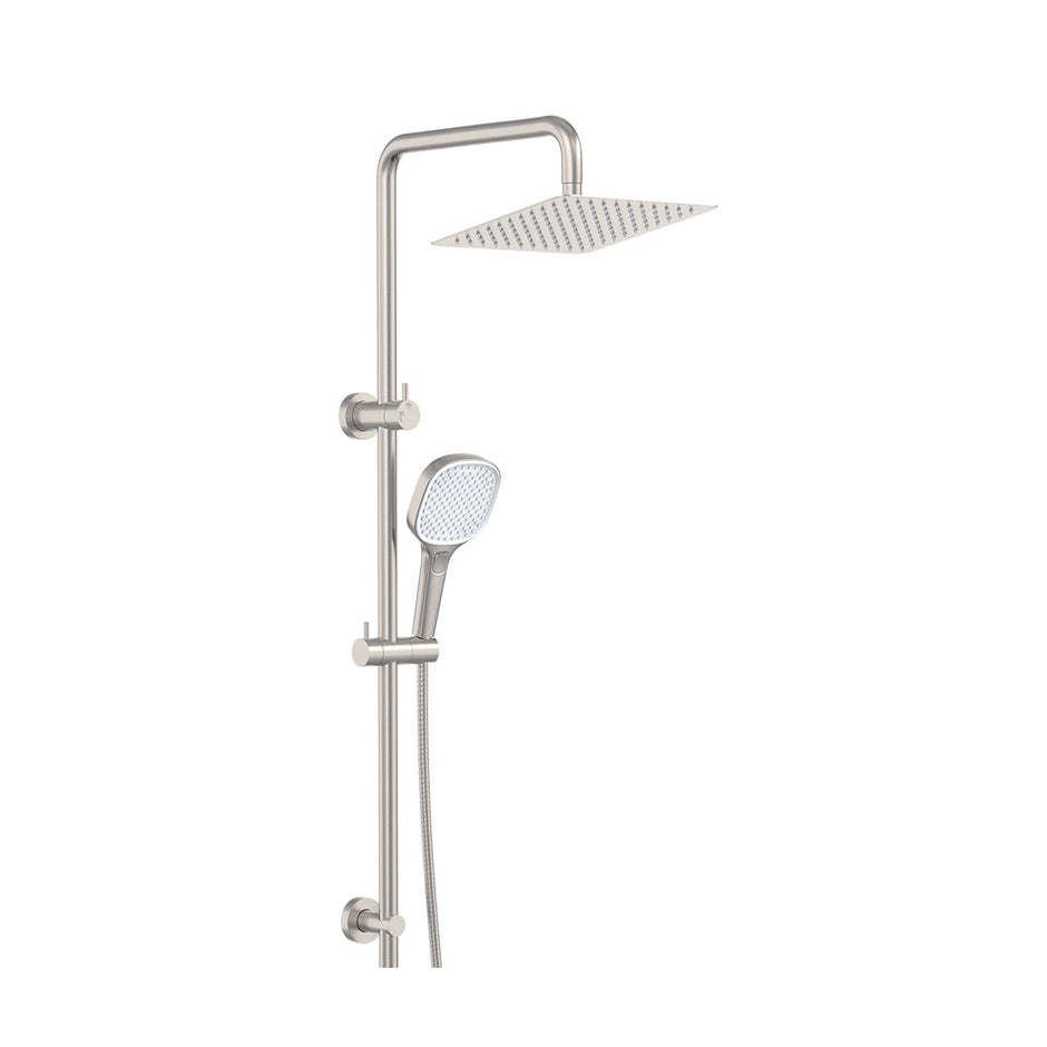 Koko Twin Shower in Brushed Nickel