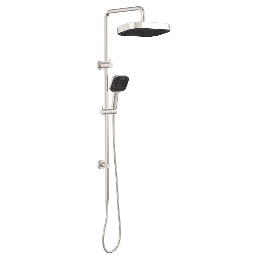 Kuro Twin Shower, Soft Square Head