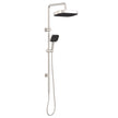 Kuro Twin Shower, Soft Square Head