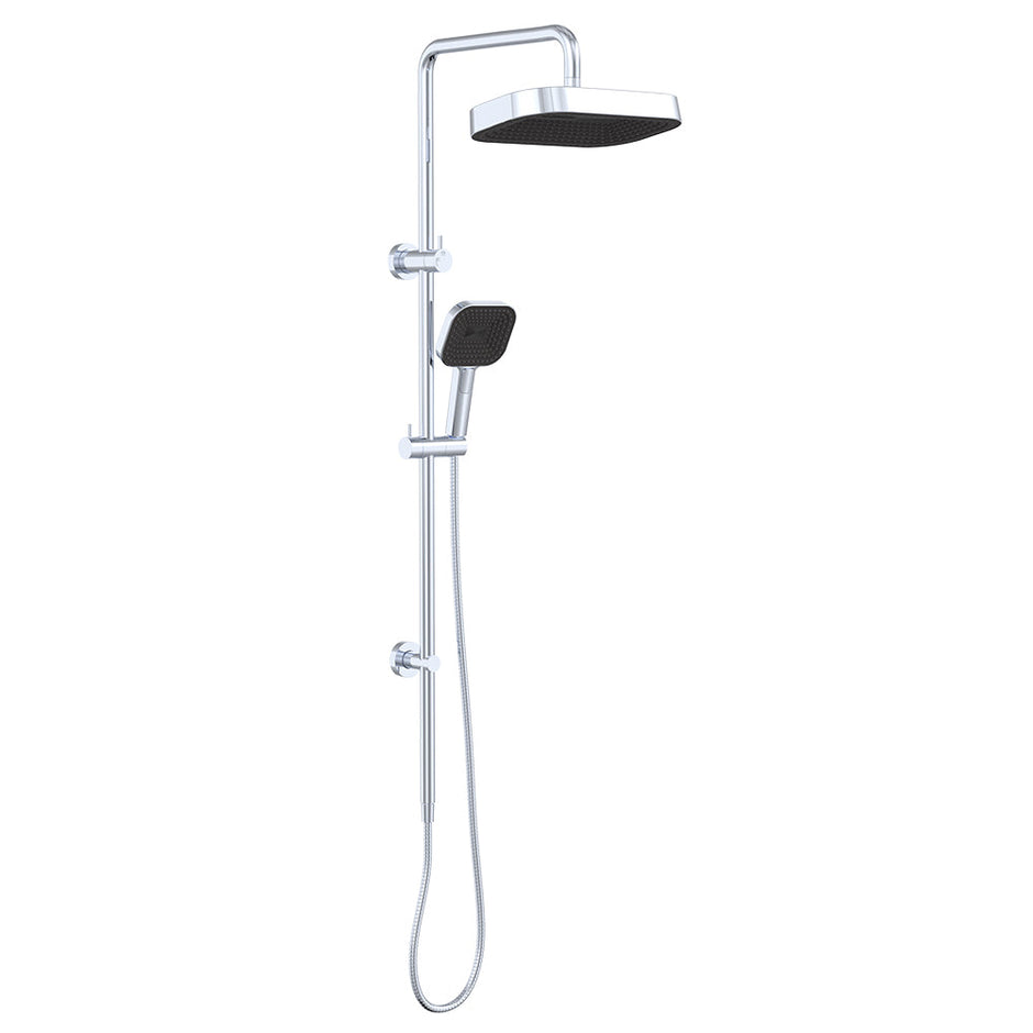 Kuro Twin Shower, Soft Square Head