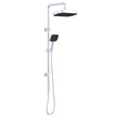 Kuro Twin Shower, Soft Square Head