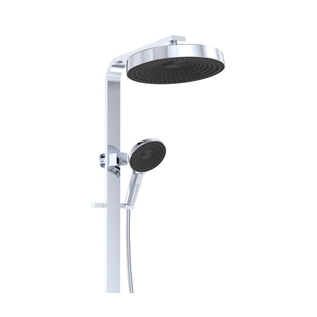 Kuro Deluxe Twin Shower Round Head in Chrome
