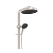 Kuro Deluxe Twin Shower Round Head in Brushed Nickel