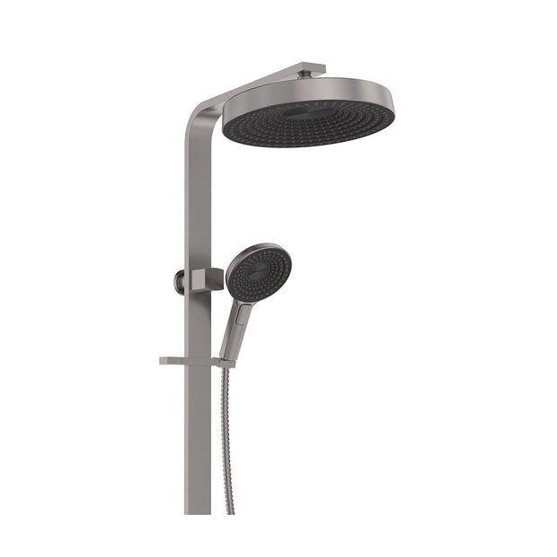 Kuro Deluxe Twin Shower Round Head in Gun Metal