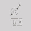 Zenmo Jess Single Robe Hook line drawing