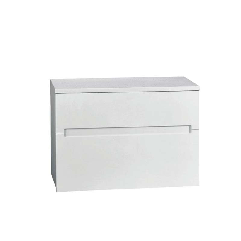 Zenmo Bella Wall Hung Vanity 900mm White Stone Top (basin not included)