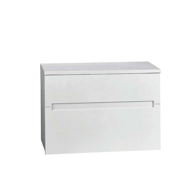 Zenmo Bella Wall Hung Vanity 900mm White Stone Top (basin not included)
