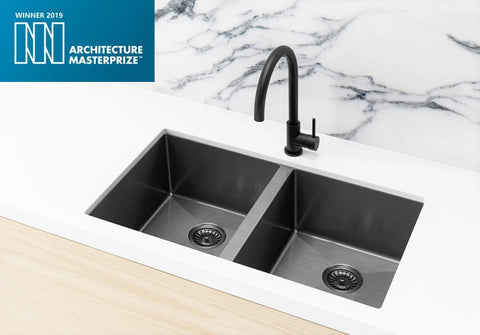 Meir Lavello Kitchen Sink, Double Bowl 760 x 440