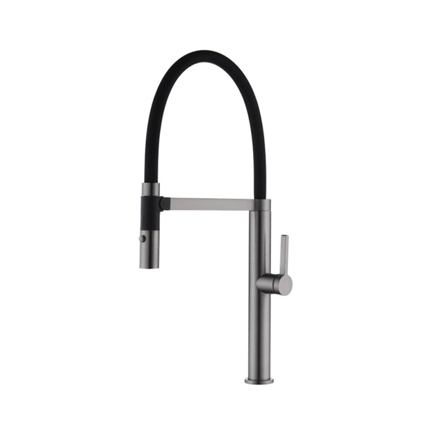 Zenmo Romeo Sink Mixer with Vegie Spray and Magnetic Holder in Gun Metal