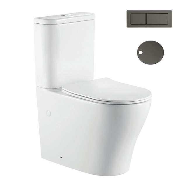 Zenmo Vivo-II Toilet Suite in Gun Metal
