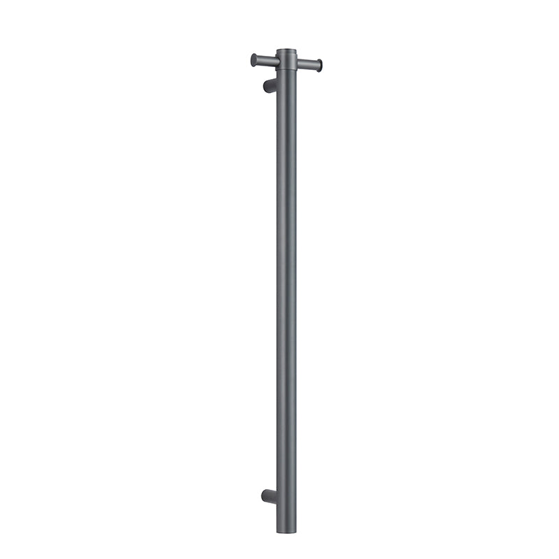 Zenmo Single Bar Heated Towel Rail in Gun Metal