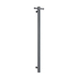 Zenmo Single Bar Heated Towel Rail in Gun Metal