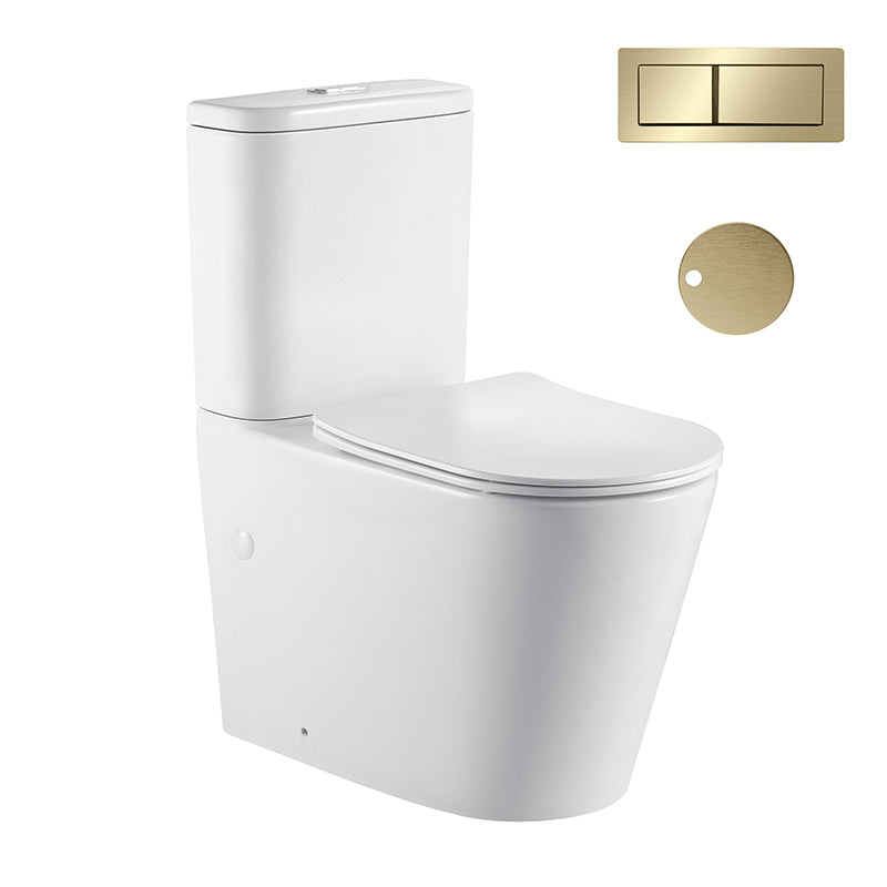 Zenmo Jamie-II Toilet Suite in Brushed Brass